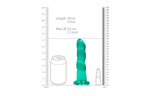 Niet-Realistische Dildo Met Zuignap 18 cm | Kristalhelder Genot