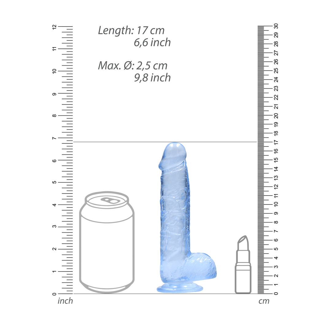 Realistic Dildo With Balls 17 cm - RealRock by Shots