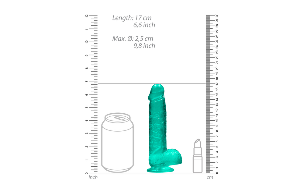 Realistischer Dildo mit Hoden 17 cm – Lebensecht & sicher