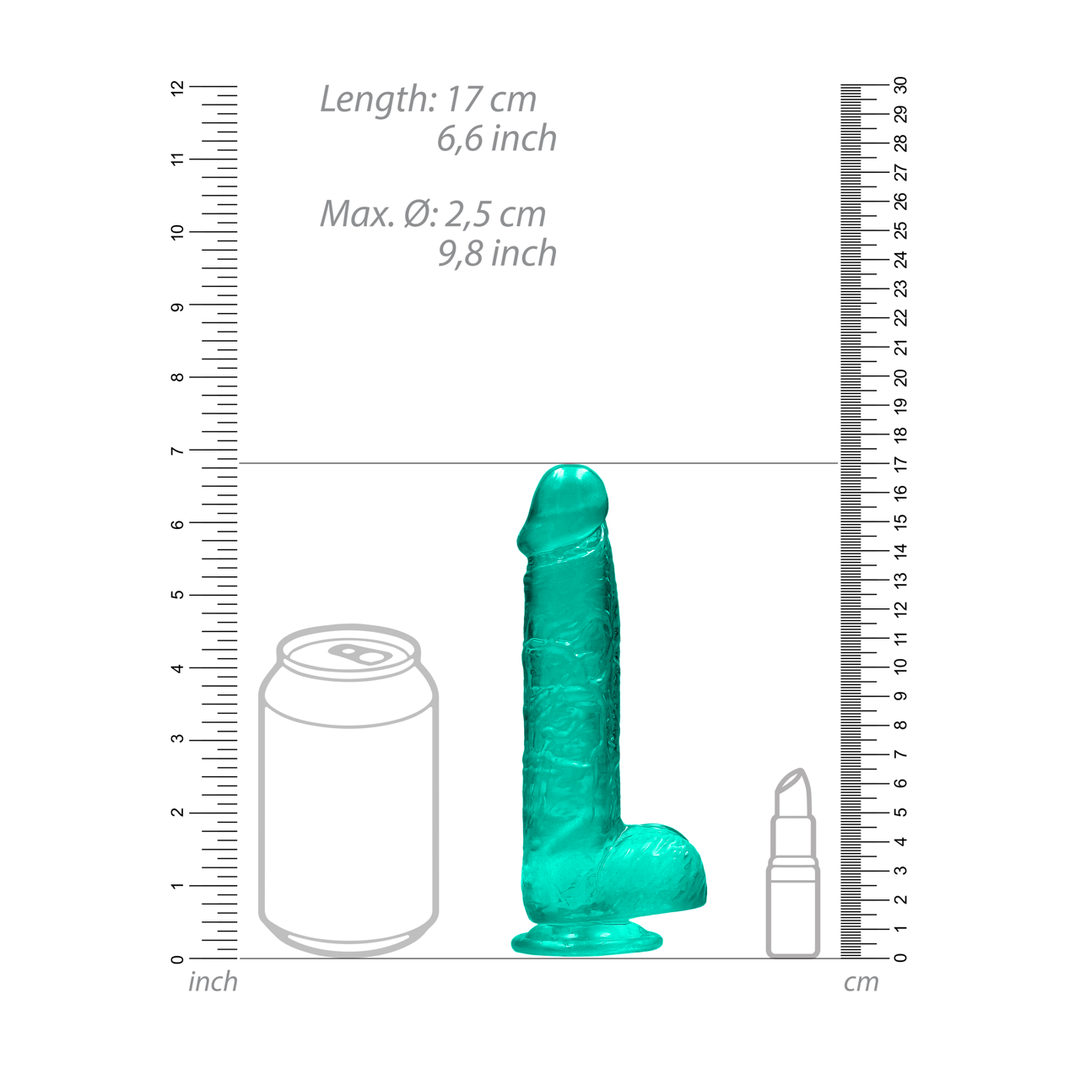 Realistic Dildo With Balls 17 cm – Lifelike & Safe