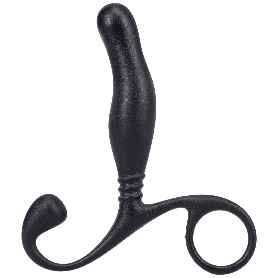 Prostate Massager Black - Compact & Precise P-spot Stimulator