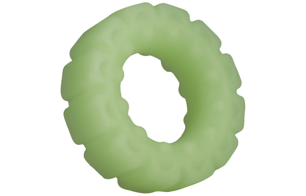 Der Tire Cockring: Griffigkeit, Textur & Glow-in-the-Dark