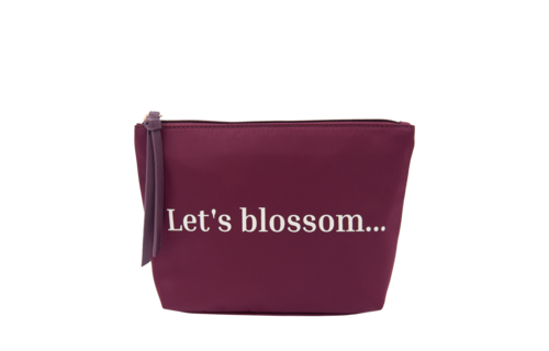 Let's Blossom Etui Paars - Stijlvol & Praktisch Toilettas