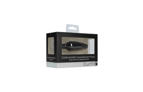 Kegelformiger Diamanten-Buttplug 11,4 cm – Stilvolle Stimulation