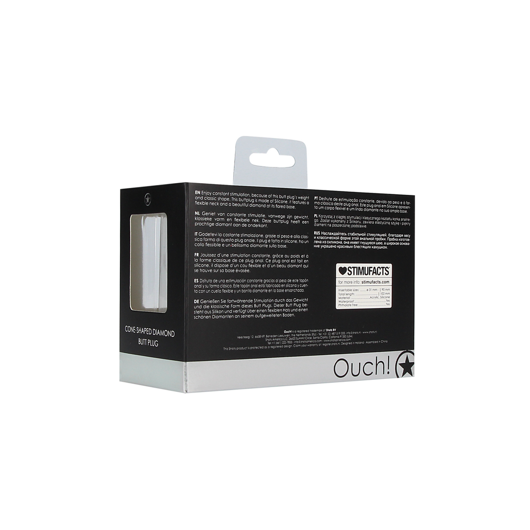 Kegel-förmiger Diamant Butt Plug