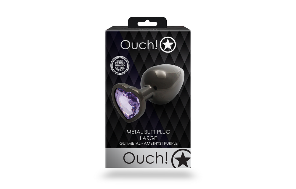 Heart-shaped Gemstone Butt Plug 9.3 cm – Stylish & Sensual