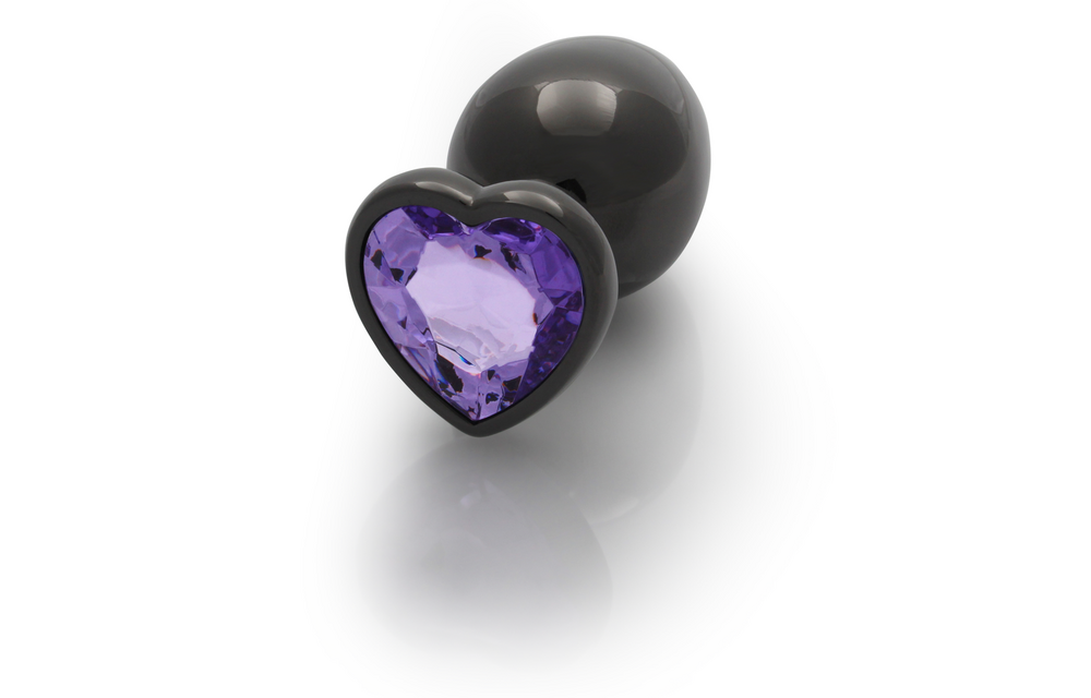 Herzförmiger Edelstein-Buttplug 9,3 cm – Stilvoll & sinnlich
