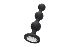 Silicone Beaded Diamond Butt Plug 11.4 cm - Ouch! by Shots