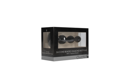 Silikon Perlen Diamant Buttplug 11,4 cm – Ouch! by Shots