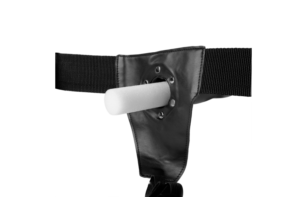 Glow in the Dark Strap-On Hollow 9.9 cm Green – Ouch! by Shots