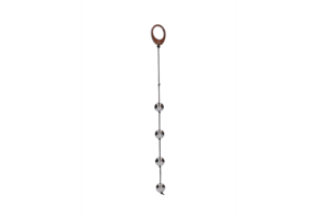 Heavy Metal Anal Beads 34.5 cm - Weighted & Handy