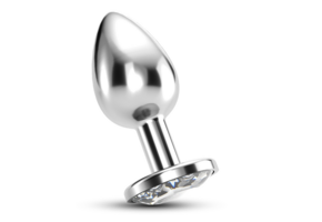 Bijou Anal Jewel Plug 8.5 cm - Luxurious, Transparent & Sensual