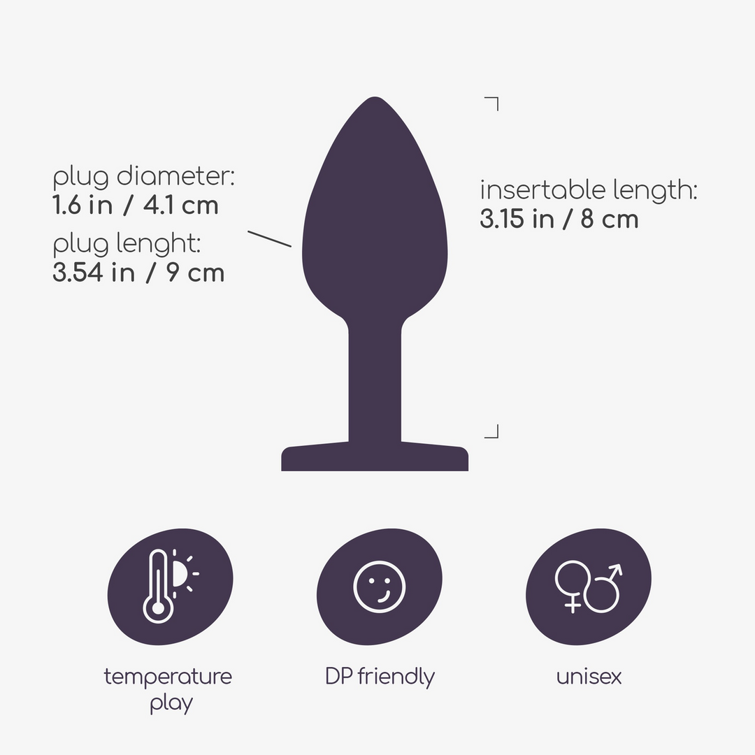 Bijou - Anal Jewel Plug - Groß - Klar