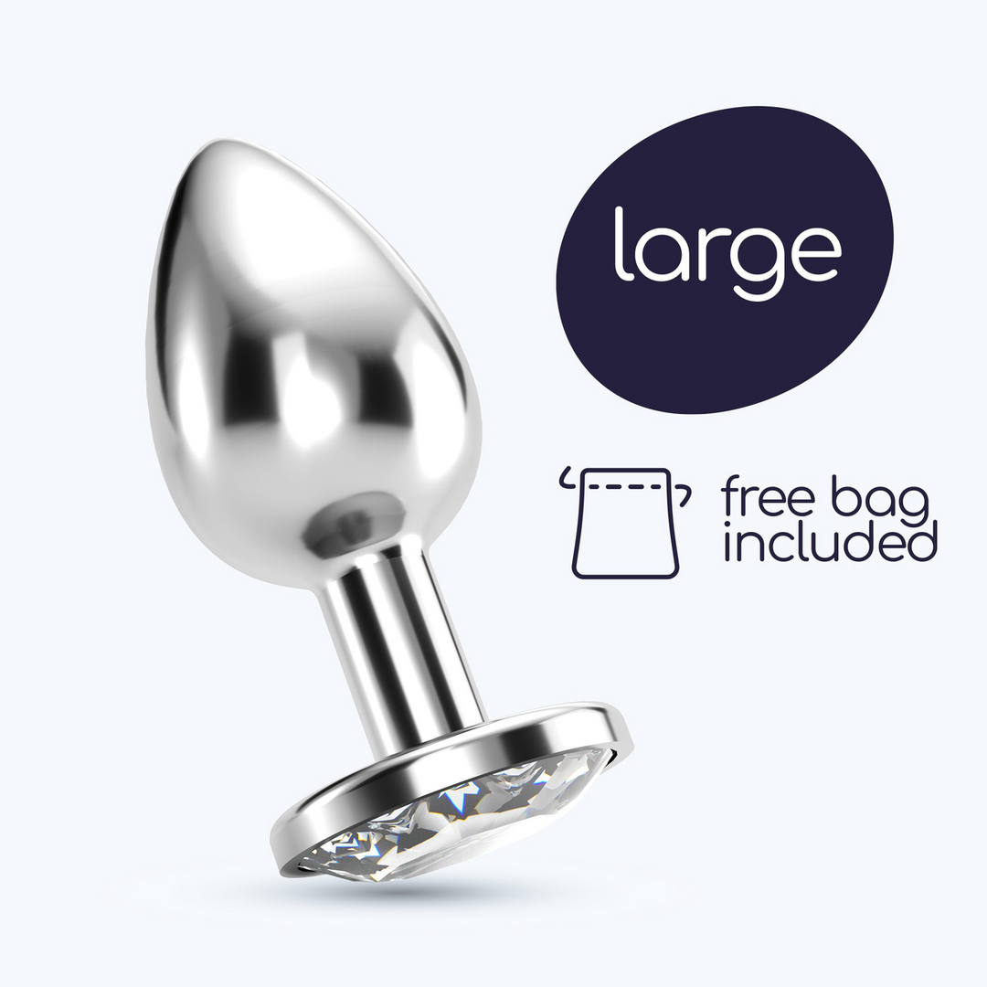 Bijou Anale Jewel Plug 8,5 cm - Luxe Transparant & Sensueel