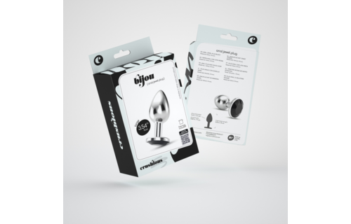 Bijou - Anale Sieraad Plug - Groot - Zwart