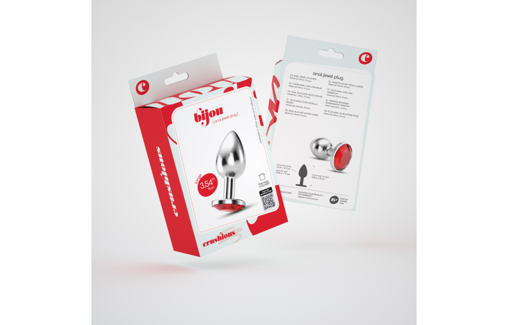 Bijou - Anal Jewel Plug - Groß - Rot