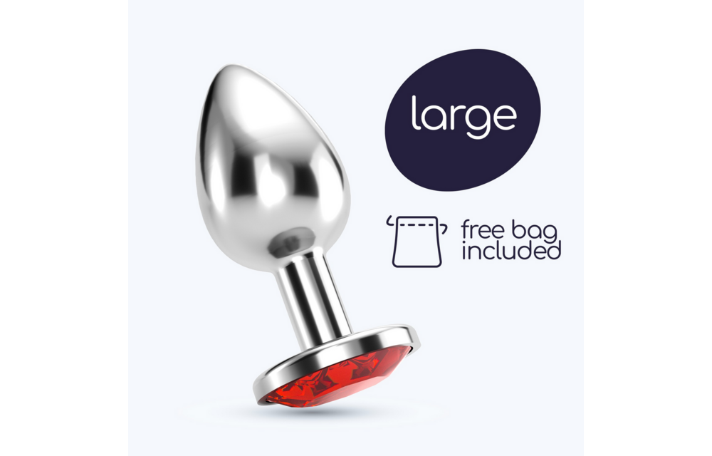 Bijou Anal-Schmuckplug 8,5 cm Rot – Luxus & Komfort