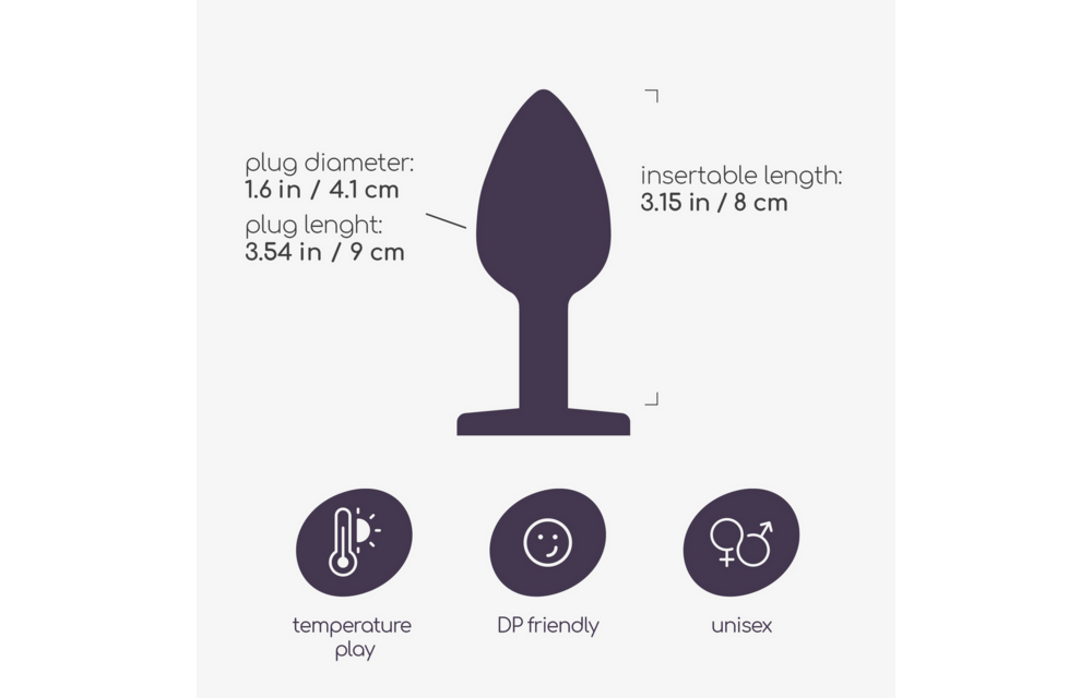 Bijou - Anal Jewel Plug - Groß - Blau