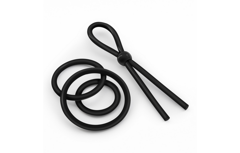 Daltons - Silicone Cockring Set - Black