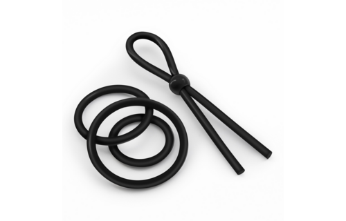 Daltons Silikon-Cockring-Set Schwarz – Langlebig & verstellbar