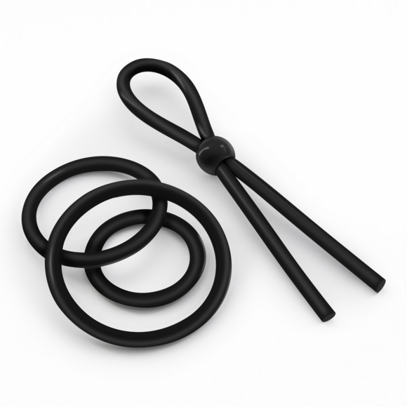 Daltons - Silikon Cockring Set - Schwarz