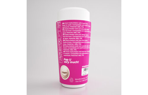 Fappucino Sweet Kiss Roze - Stijlvolle Mondmasturbeerkop