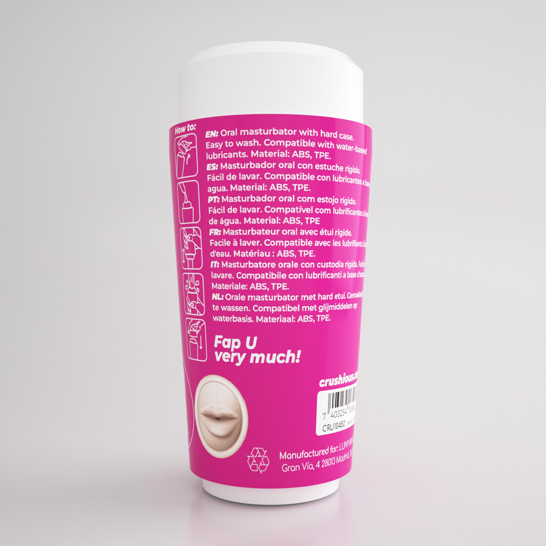 Fappucino Sweet Kiss Pink – Stilvoller Mund-Masturbationskopf