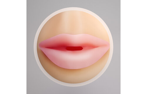 Fappucino Sweet Kiss Pink - Stylish Mouth Masturbator Head