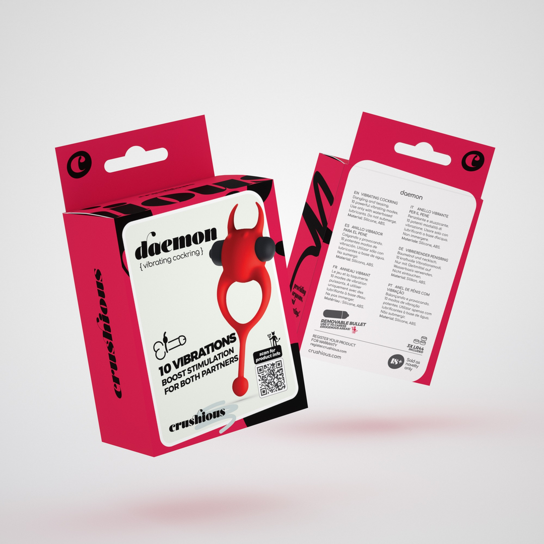 Daemon - Vibrationscockring - Rot