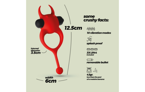 Daemon - Vibrating Cockring - Red