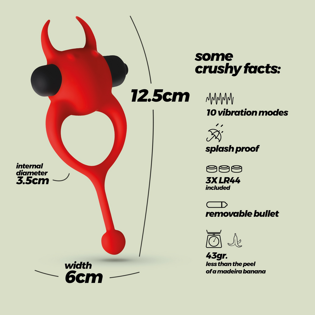 Daemon - Vibrating Cockring - Red