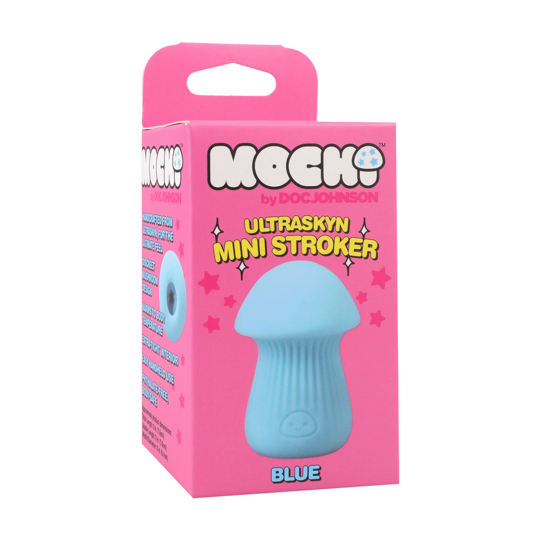 Paddenstoel Stroker Blauw ULTRASKYN | Ultiem Genot