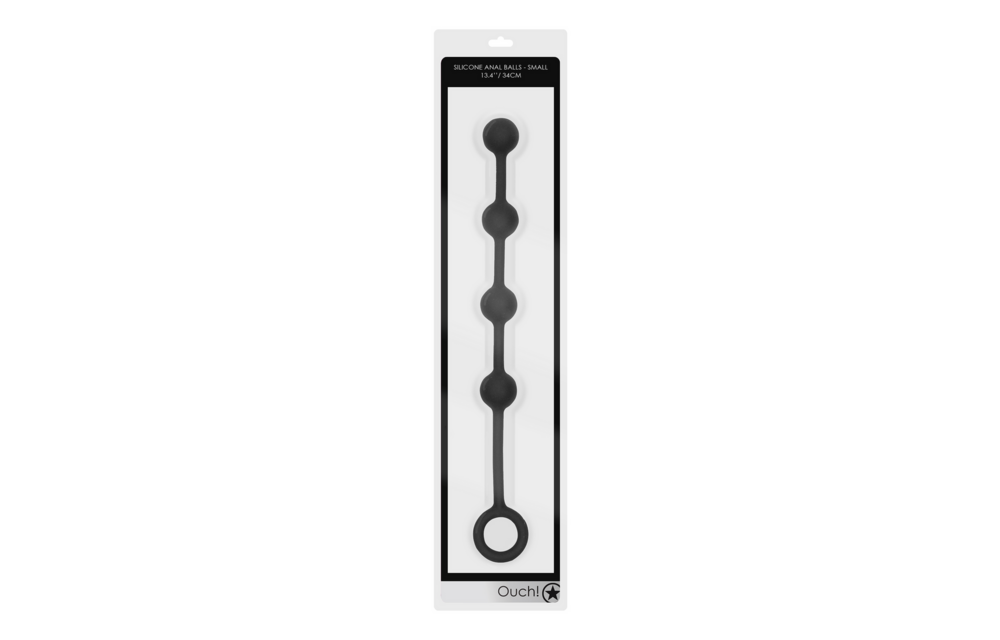 Silicone Anal Beads 4 cm – Small, Black & Discreet Pleasure
