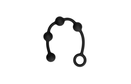 Silicone Anal Balls - Small - Black