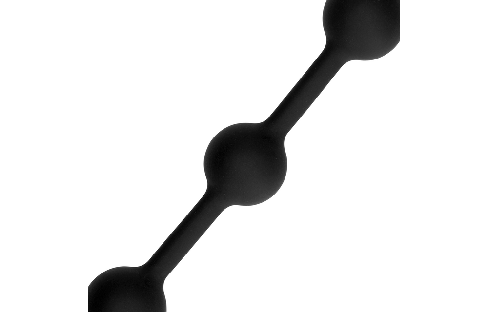 Silikon-Analkugelkette - Klein - Schwarz