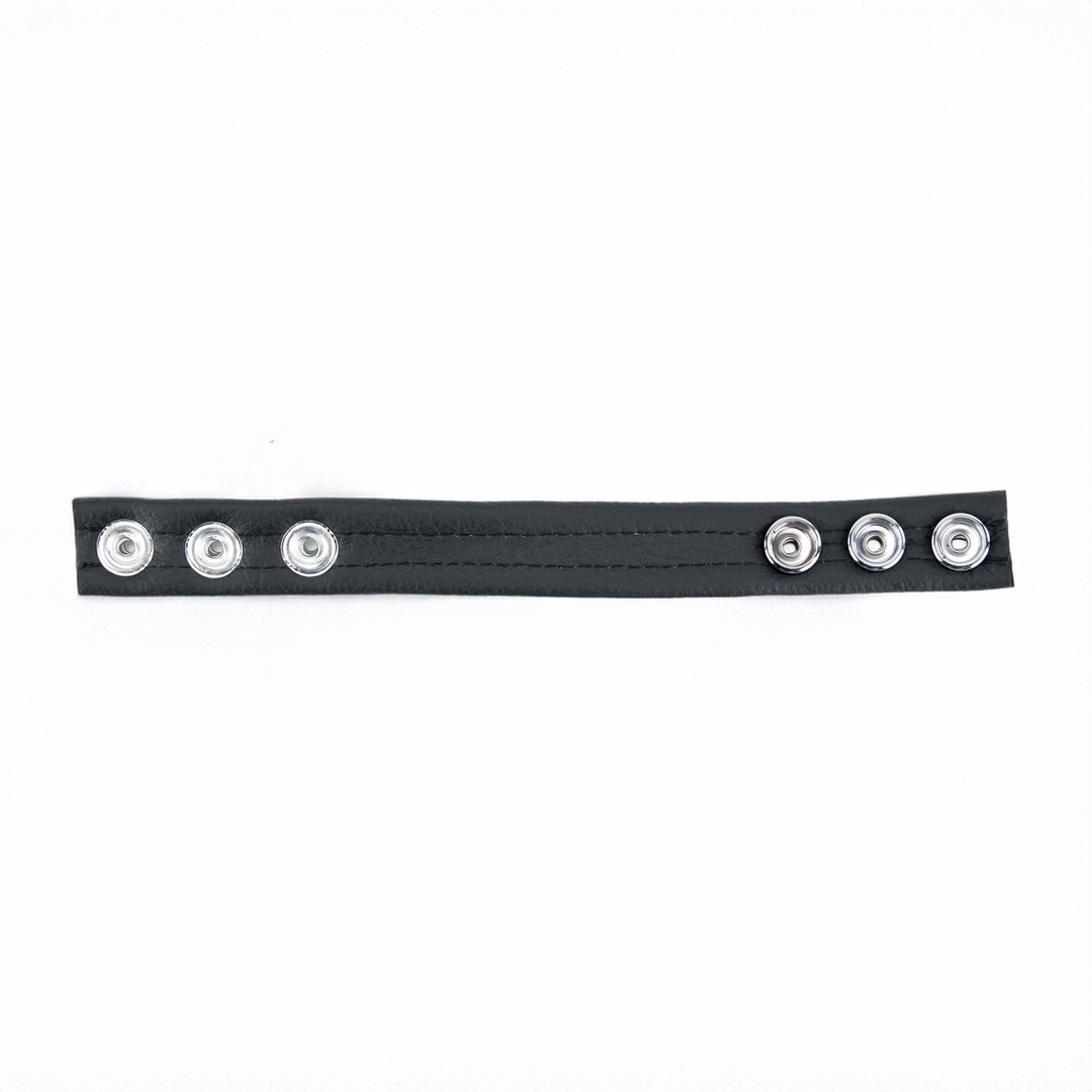 Adjustable Leather Cockring - Black