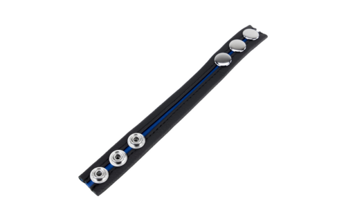 Adjustable Leather Cockring - Blue