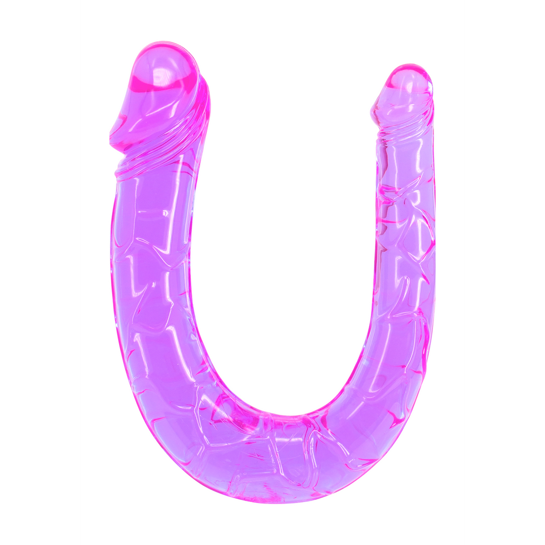Twin Head Jelly Penis Dubbele Dildo 14,5 cm - Dubbel Genot
