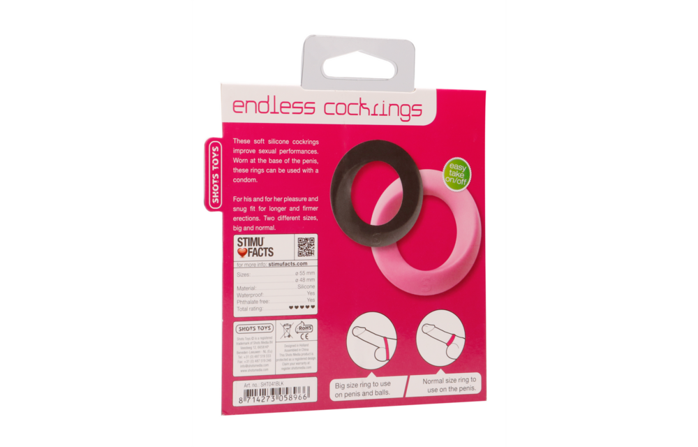 Endloser Cockring - Groß Mittel