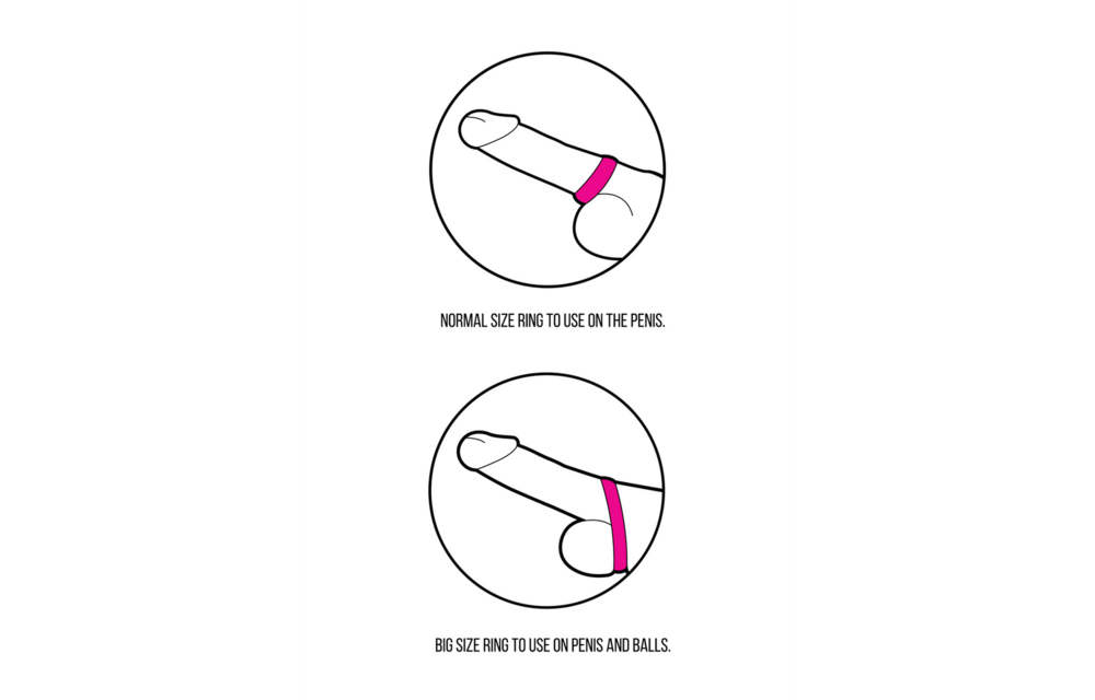 Eindeloze Cockring Groot & Medium | Shots Toys Siliconen