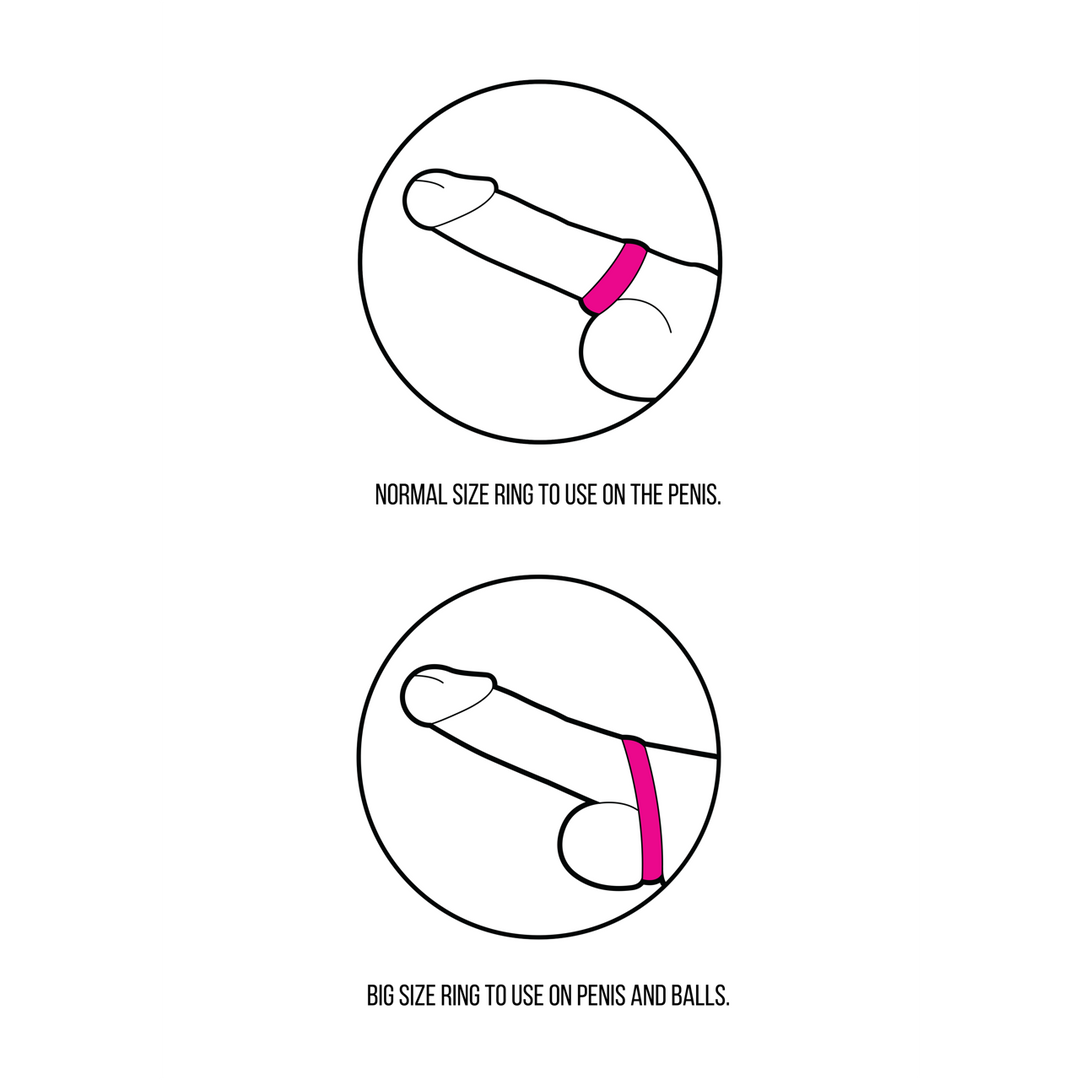 Endless Cock Ring Large & Medium | Shots Toys Silicone