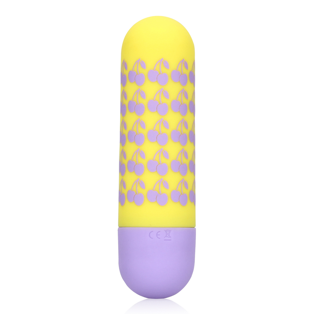 I Cherryish You Yellow Bullet Vibrator - Powerful 10 Speed Pleasure