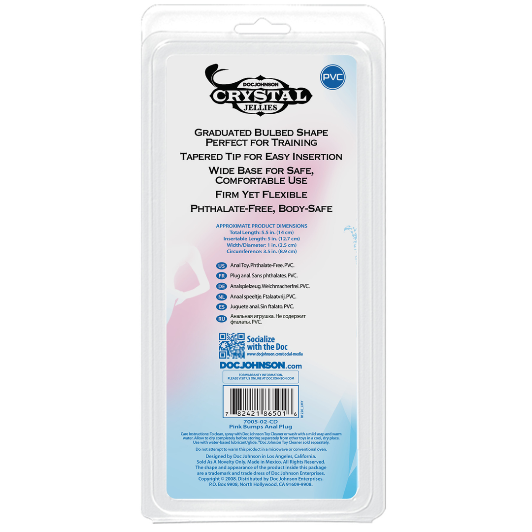 Anal Plug 14 cm with 5 Ridges | Flexible & Safe Pleasure