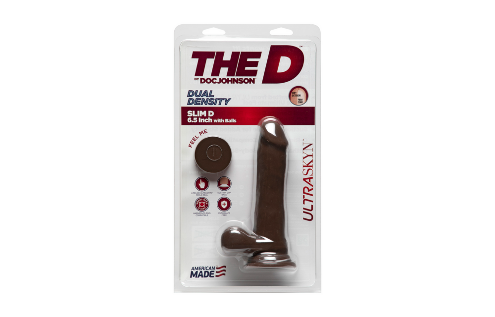Slim D - Realistic ULTRASKYN Dildo with Balls - 6 / 15 cm
