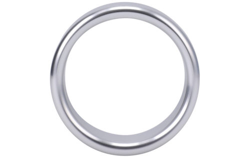 Geborsteld Alloy Cockring Medium – Duurzaam & Comfortabel