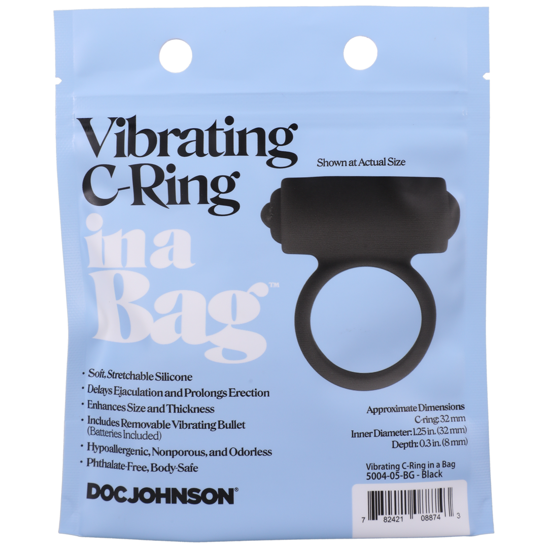 Vibrerende C-ring Zwart | Intens Genot & Comfort | Doc Johnson