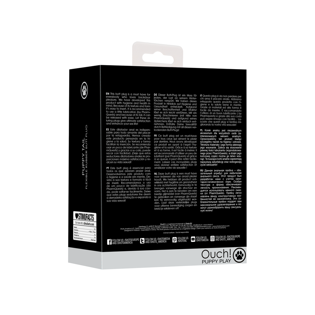 Flexibler Gummi Buttplug