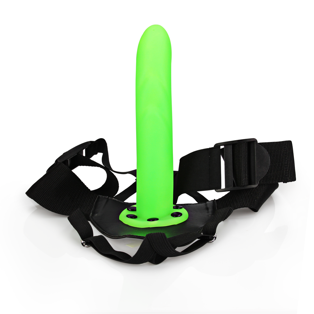Glow in the Dark Strap-On Neon Groen 15,2 cm – Ouch! by Shots