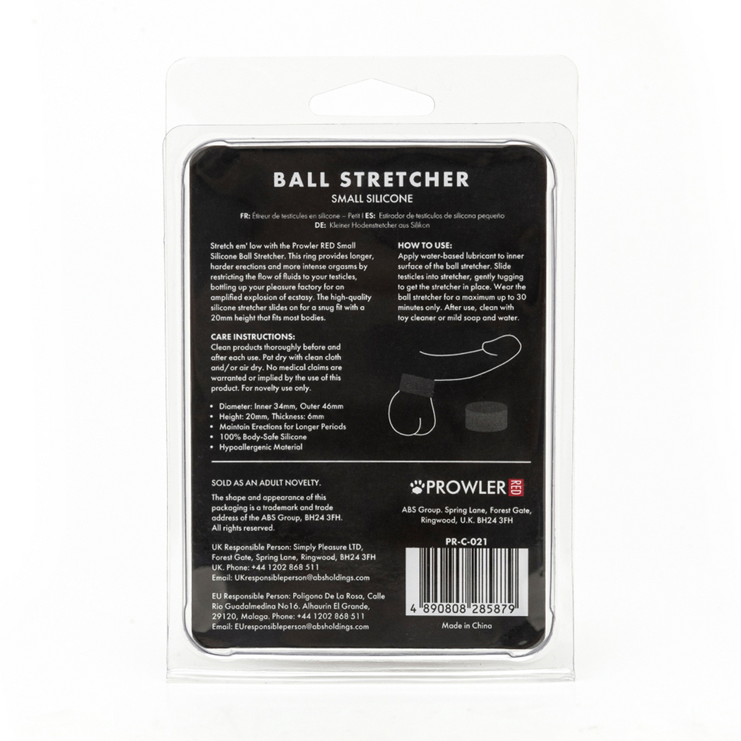 Silicone Ballsack Dehner - Klein - Schwarz