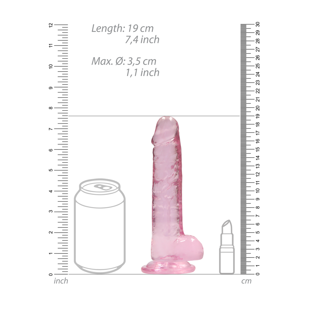 Realistic Dildo with Balls 19 cm – Natural & Safe